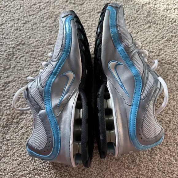 Nike Reax Run 5 Running Shoes Athletic Sneaker Women's Size 8.5 Gray Blue Silver - Picture 5 of 11